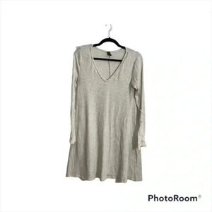 Alya beige a line dress Small